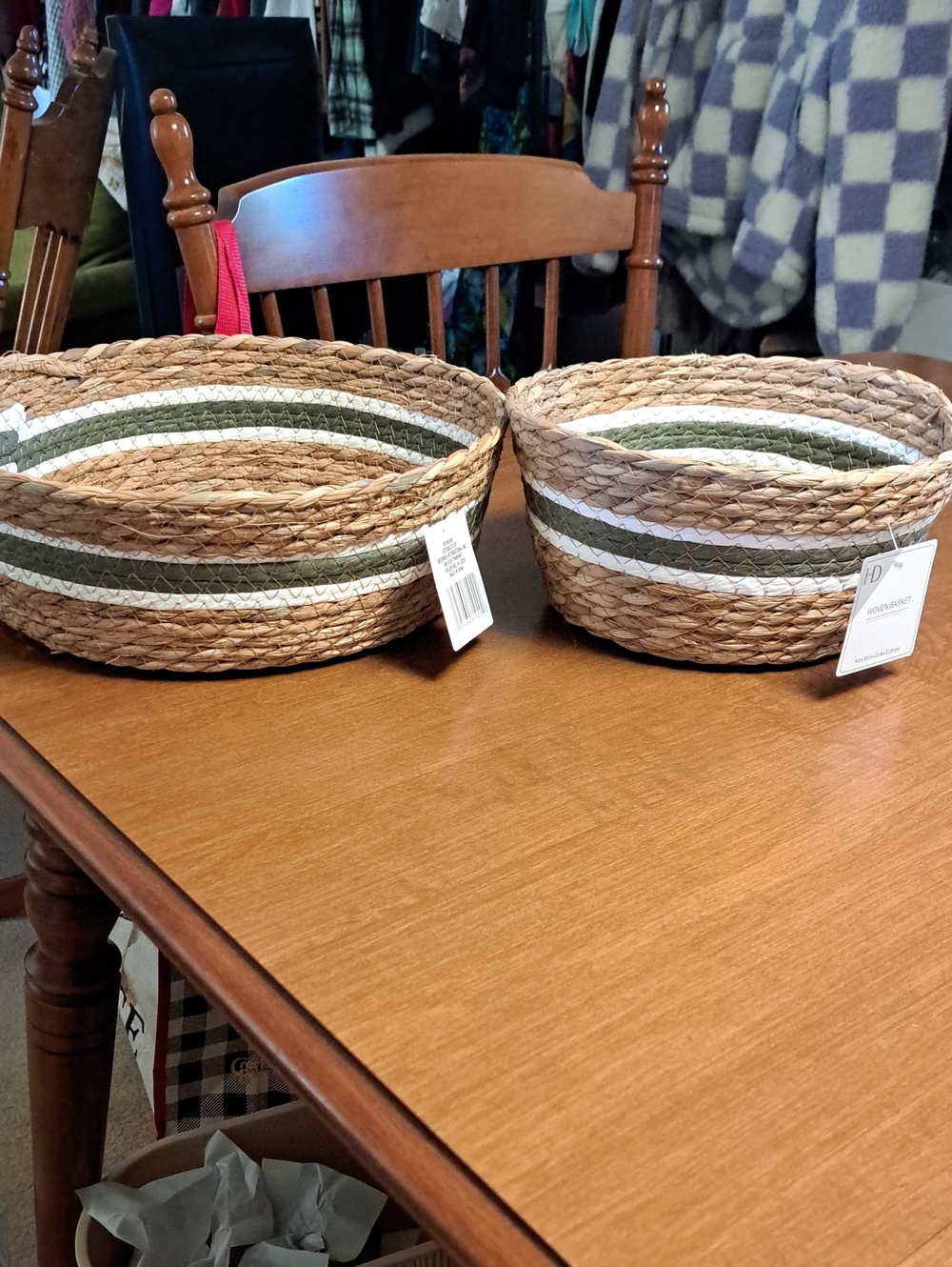 2 Woven Baskets